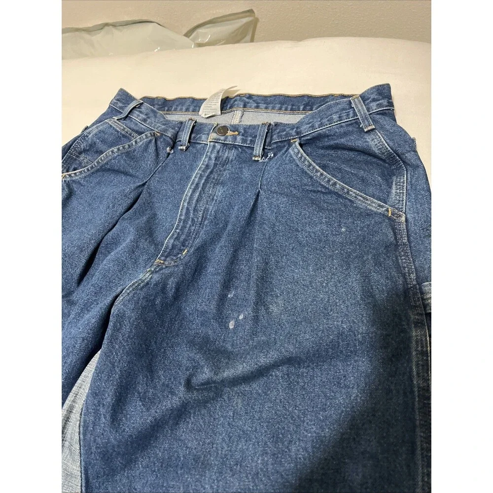 Carhartt Reworked Jeans Split Panel Two Tone Denim Custom Streetwear Thrashed